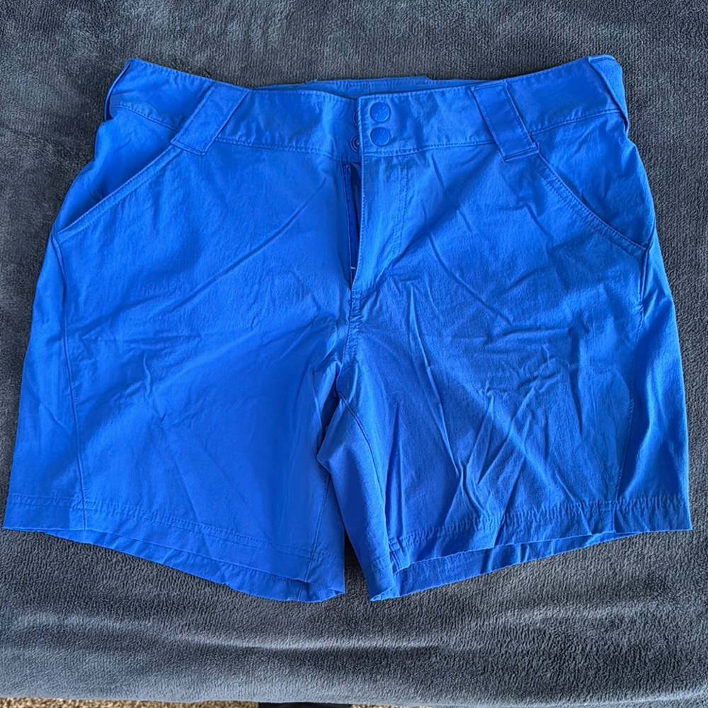 Vibrant Blue Casual Shorts
